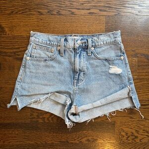 Madewell Relaxed Blue Denim Shorts